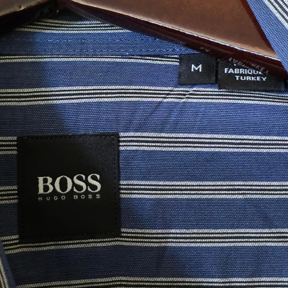 Boss Striped Button Down Shirt - Picture 3 of 7